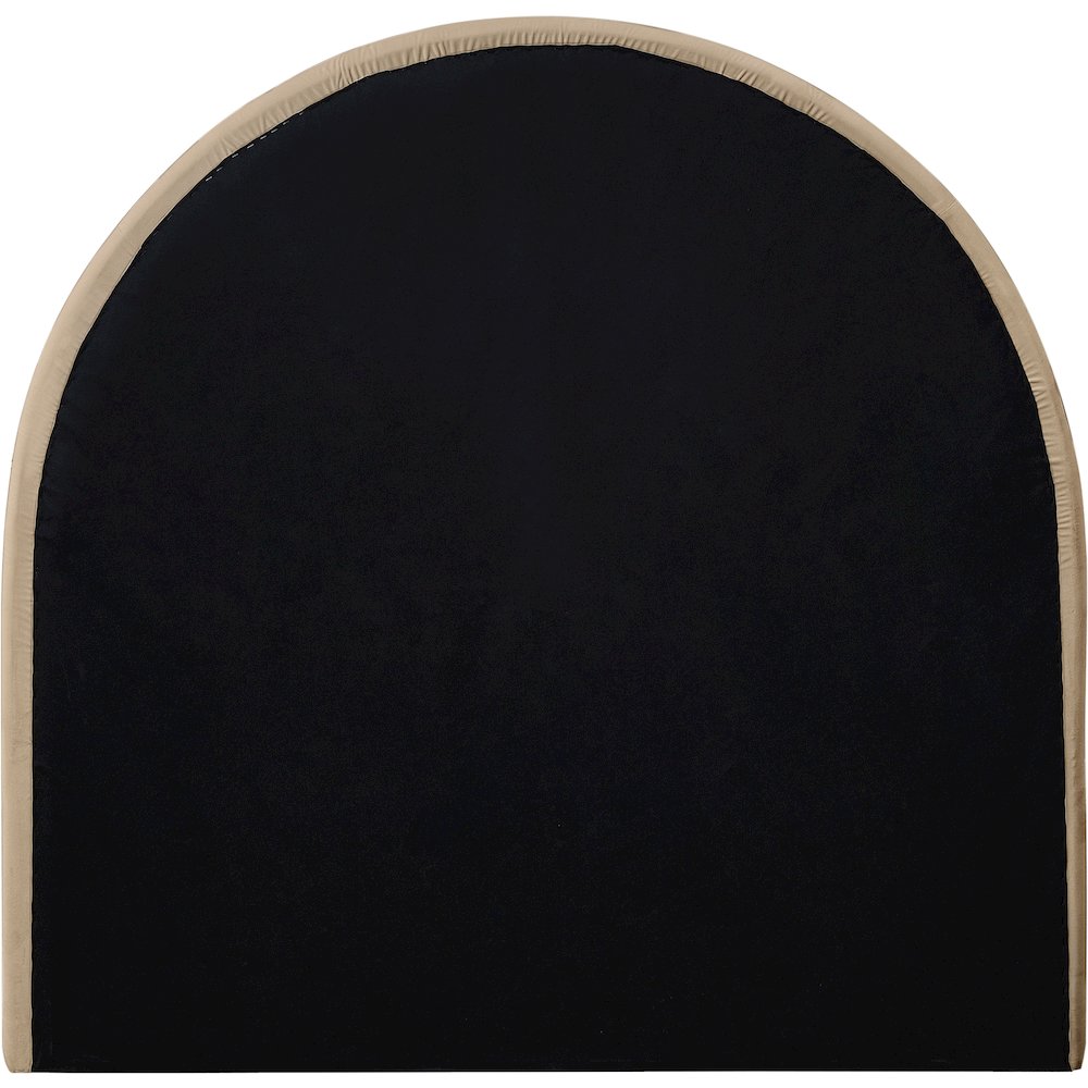 Madrid Beige Velvet Twin Bed