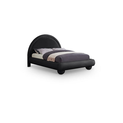 Madrid Black Velvet Full Bed