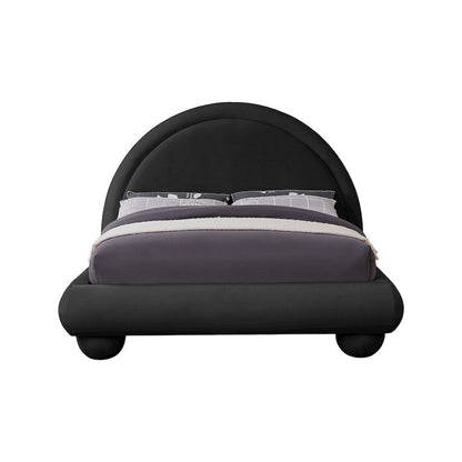 Madrid Black Velvet King Bed