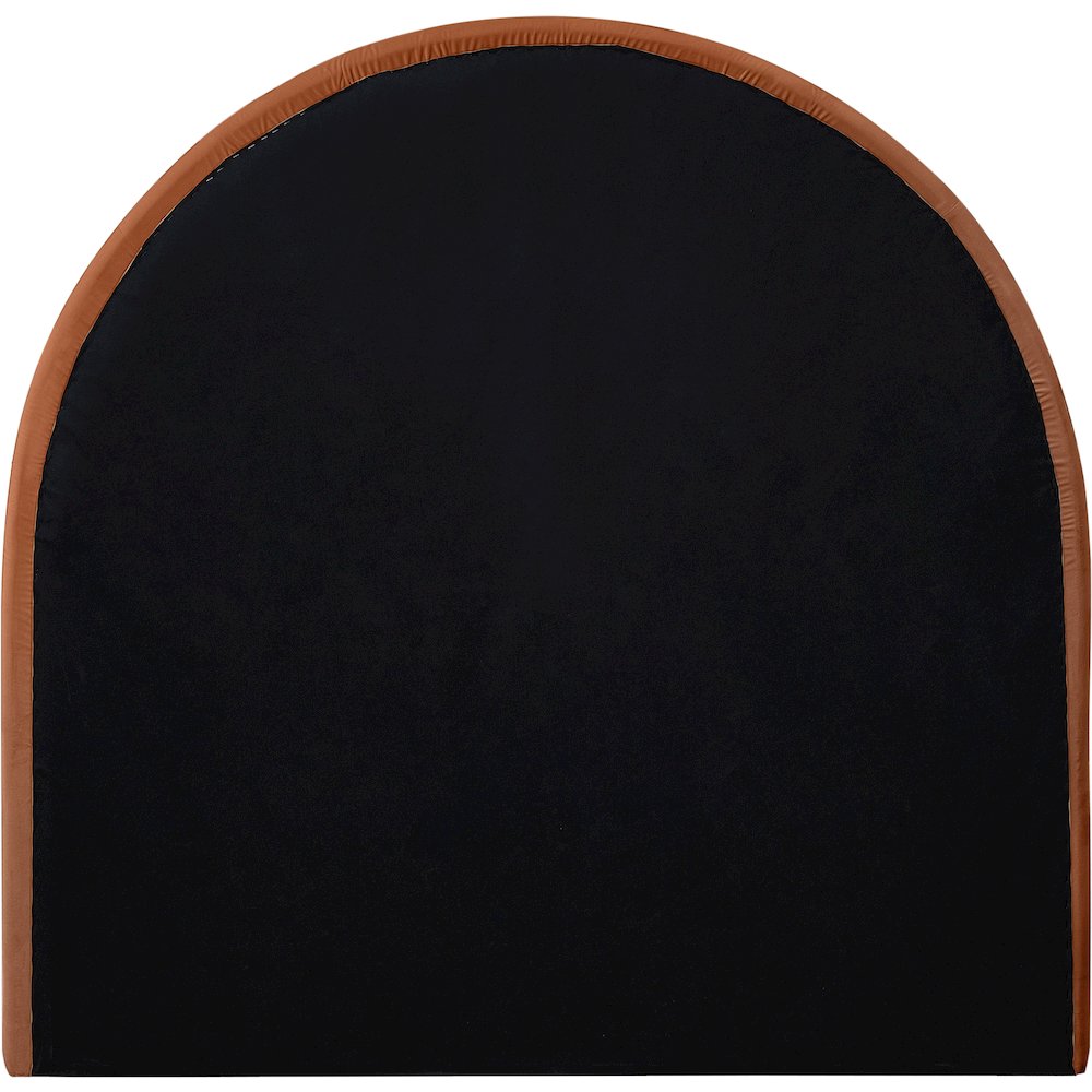 Madrid Cognac Velvet Twin Bed