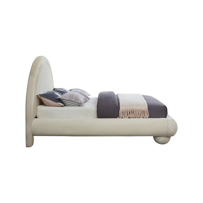 Madrid Cream Velvet King Bed