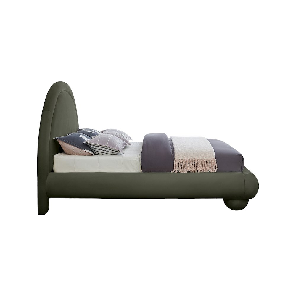 Madrid Green Velvet Full Bed