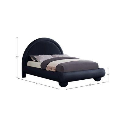 Madrid Navy Velvet King Bed