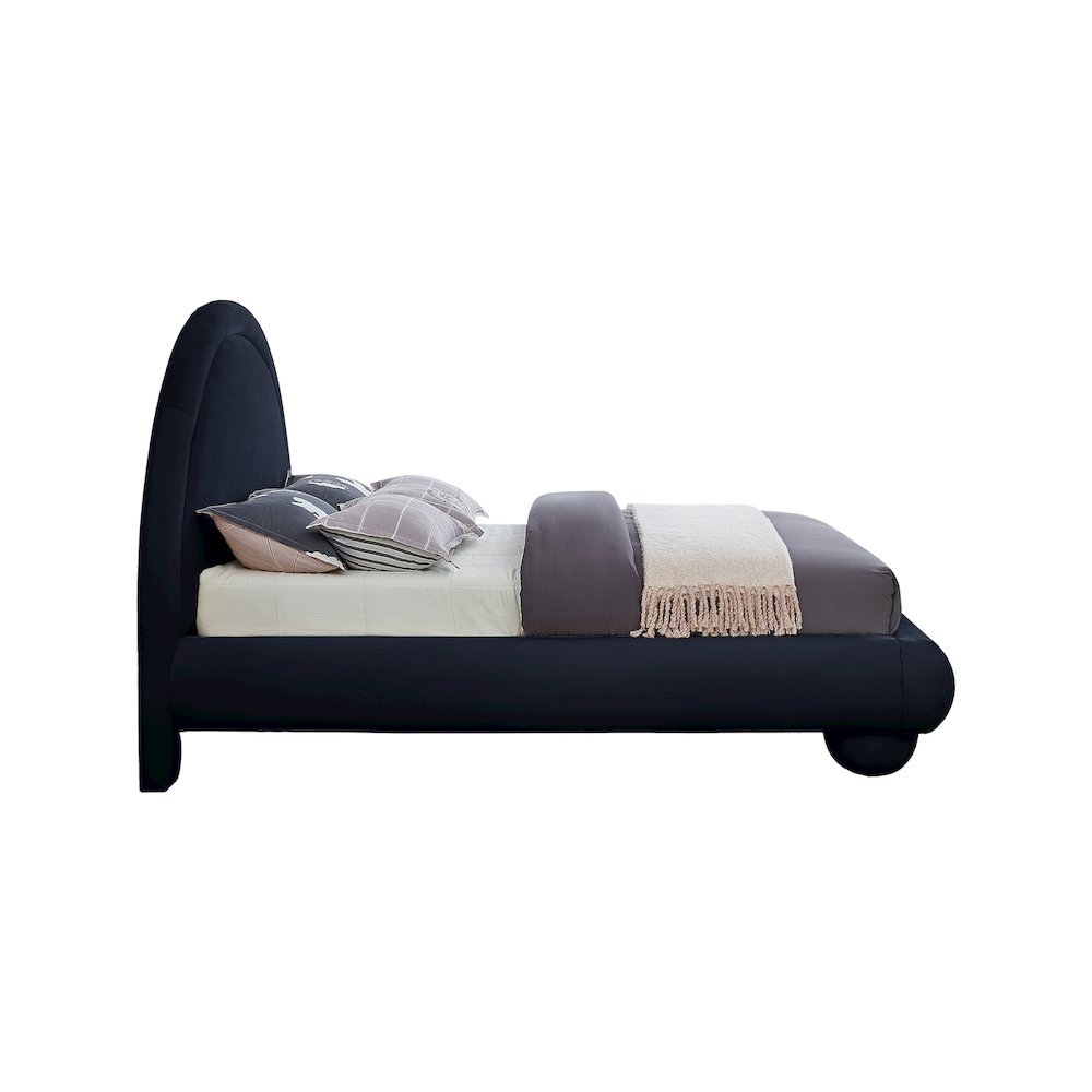 Madrid Navy Velvet Queen Bed