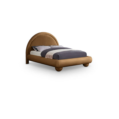 Madrid Saddle Velvet King Bed