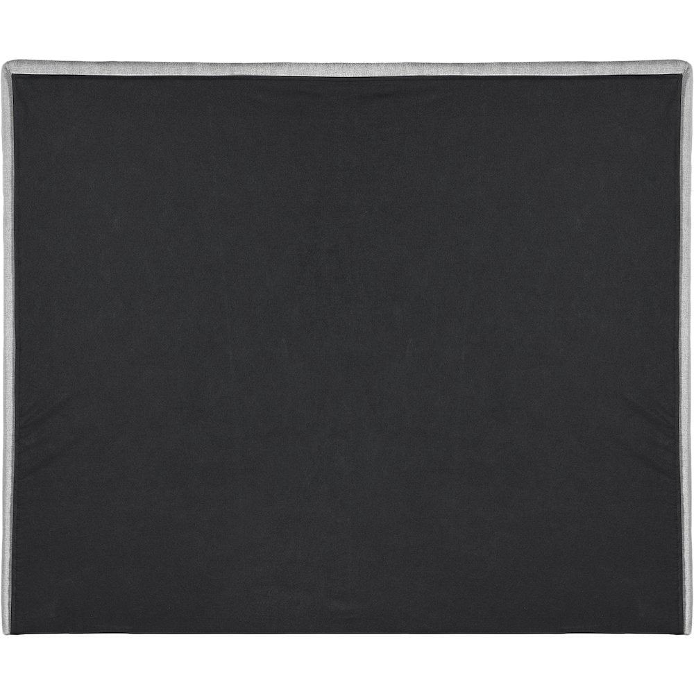 Maxwell Grey Linen Textured Fabric Queen Bed
