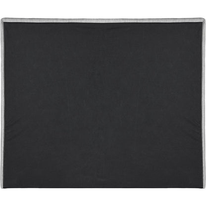 Maxwell Grey Linen Textured Fabric Queen Bed