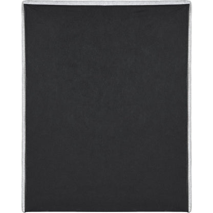 Maxwell Grey Linen Textured Fabric Twin Bed