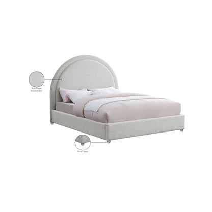 Milo Cream Fabric Full Bed