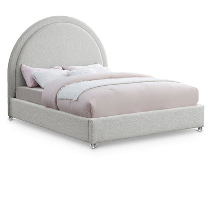 Milo Cream Fabric Full Bed