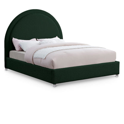 Milo Green Fabric King Bed