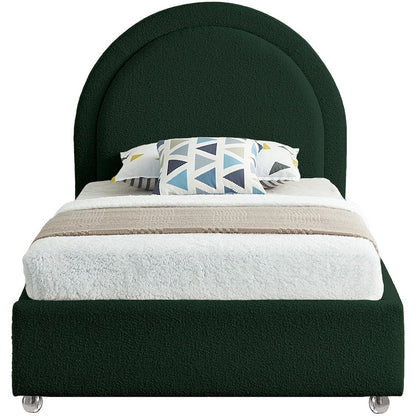 Milo Green Fabric Twin Bed
