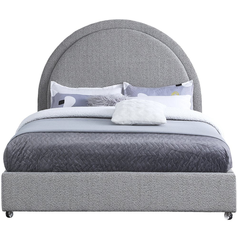Milo Grey Fabric Queen Bed
