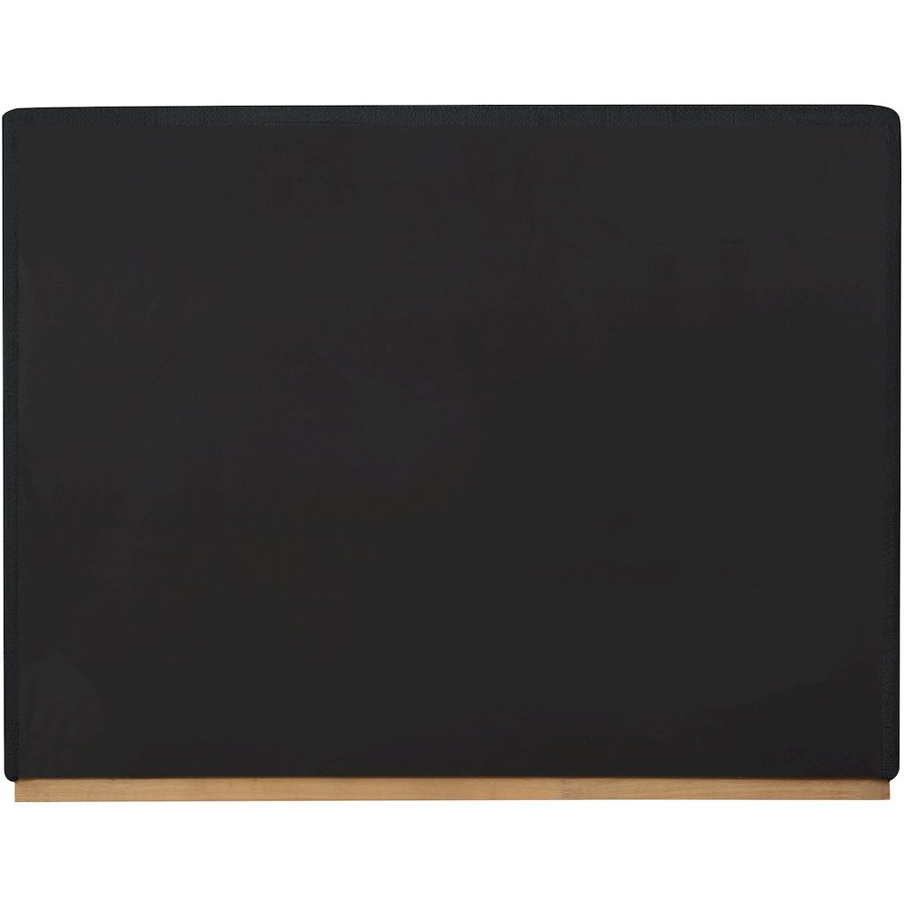 Monaco Black Boucle Fabric Queen Bed