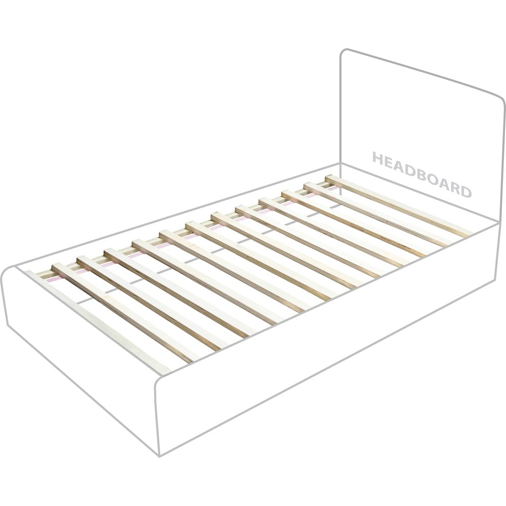Monaco Black Boucle Fabric Twin Bed