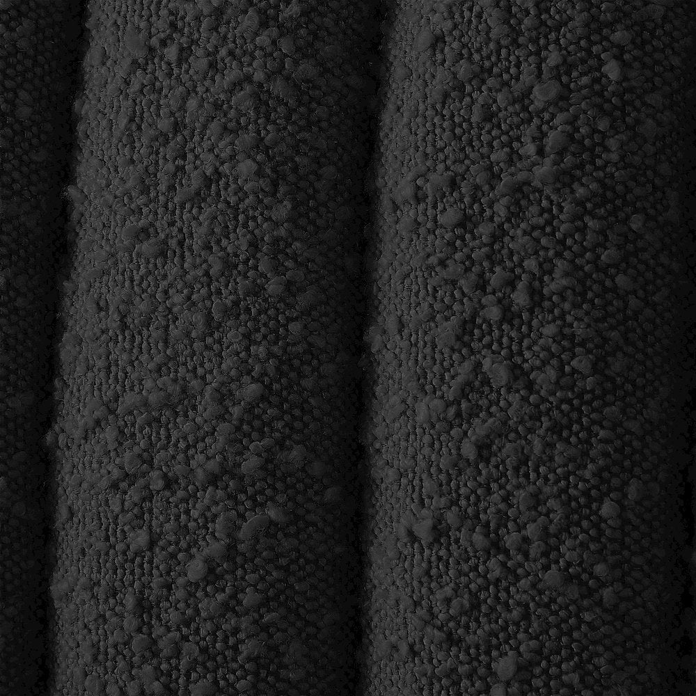 Nash Black Boucle Fabric Queen Bed
