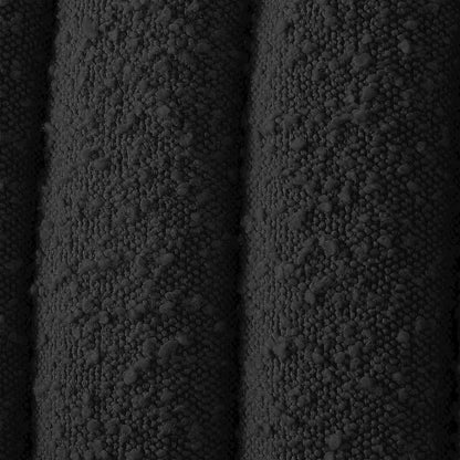 Nash Black Boucle Fabric Queen Bed