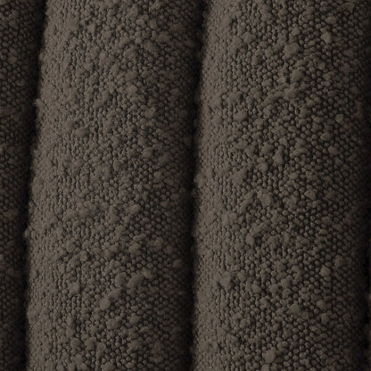 Nash Brown Boucle Fabric King Bed
