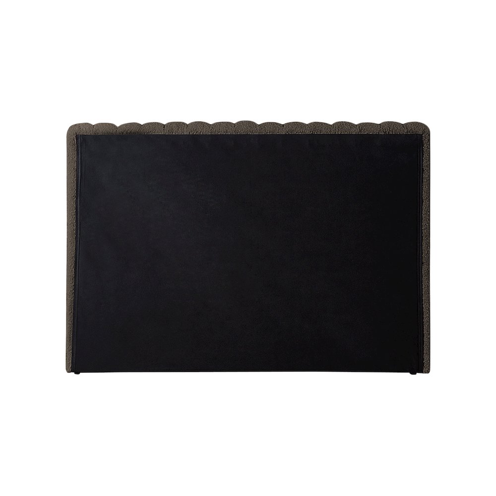Nash Brown Boucle Fabric Twin Bed