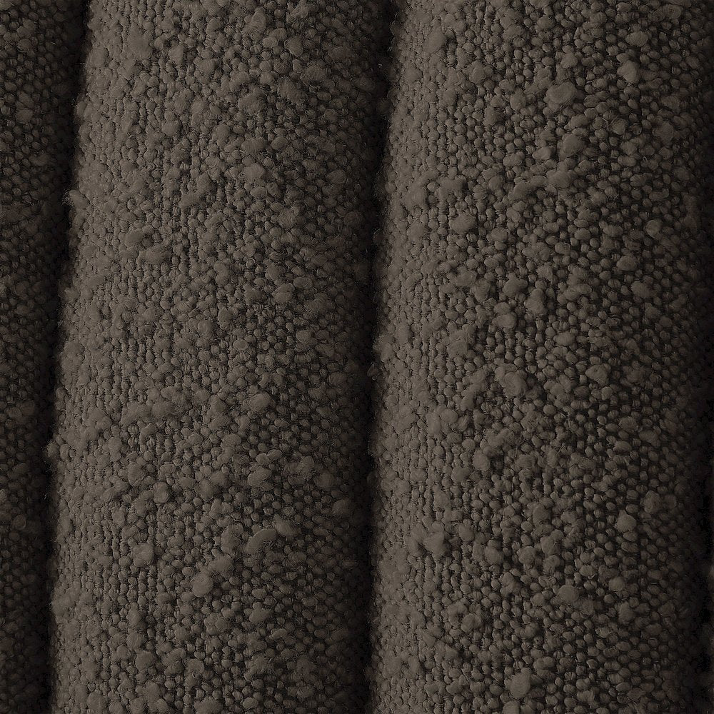 Nash Brown Boucle Fabric Twin Bed