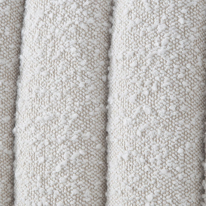 Nash Cream Boucle Fabric Full Bed