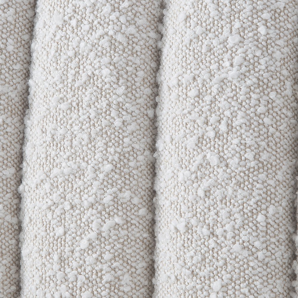 Nash Cream Boucle Fabric Queen Bed