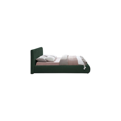 Nash Green Boucle Fabric Full Bed