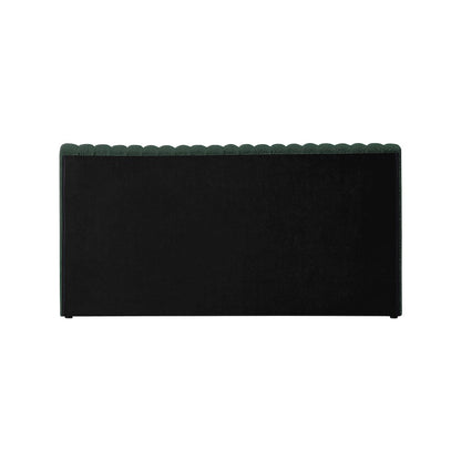 Nash Green Boucle Fabric King Bed
