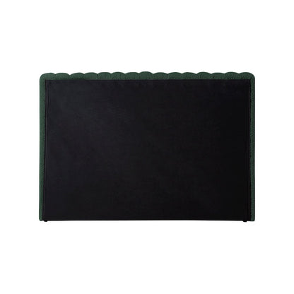 Nash Green Boucle Fabric Twin Bed