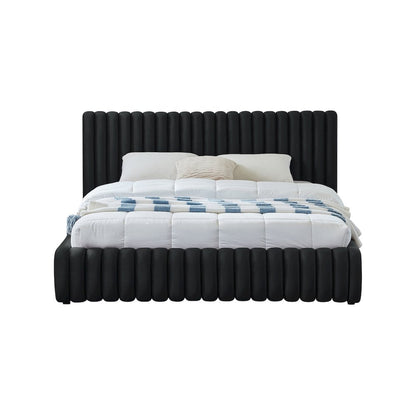 Nico Black Velvet Full Bed