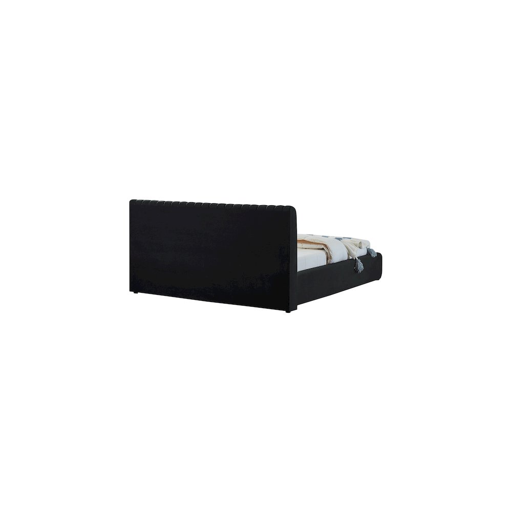 Nico Black Velvet Full Bed