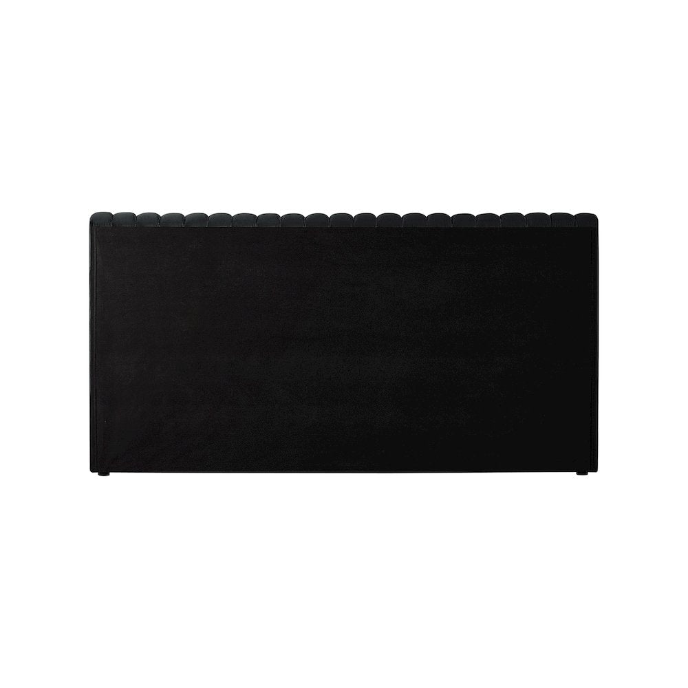 Nico Black Velvet King Bed