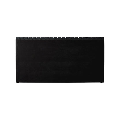 Nico Black Velvet King Bed