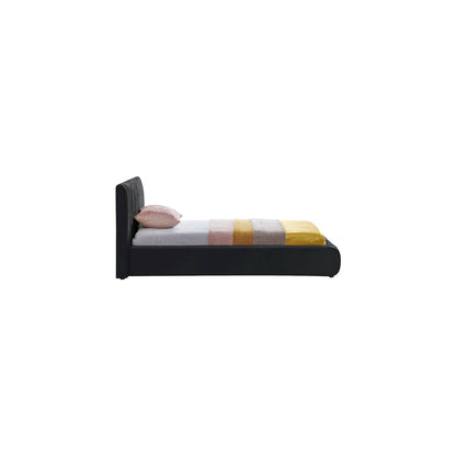 Nico Black Velvet Twin Bed
