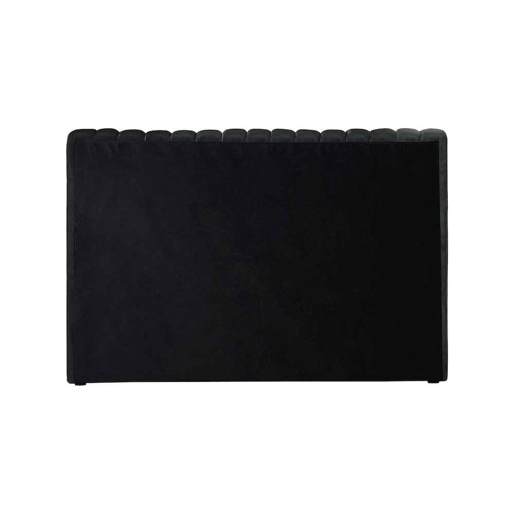 Nico Black Velvet Twin Bed