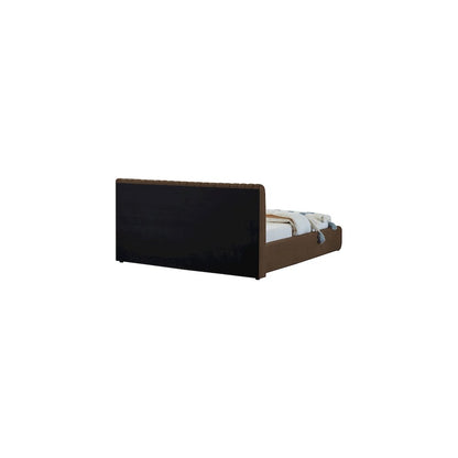 Nico Brown Velvet King Bed