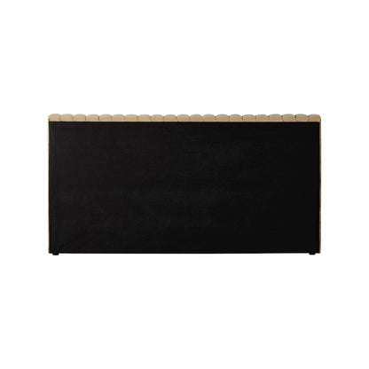 Nico Camel Velvet Queen Bed