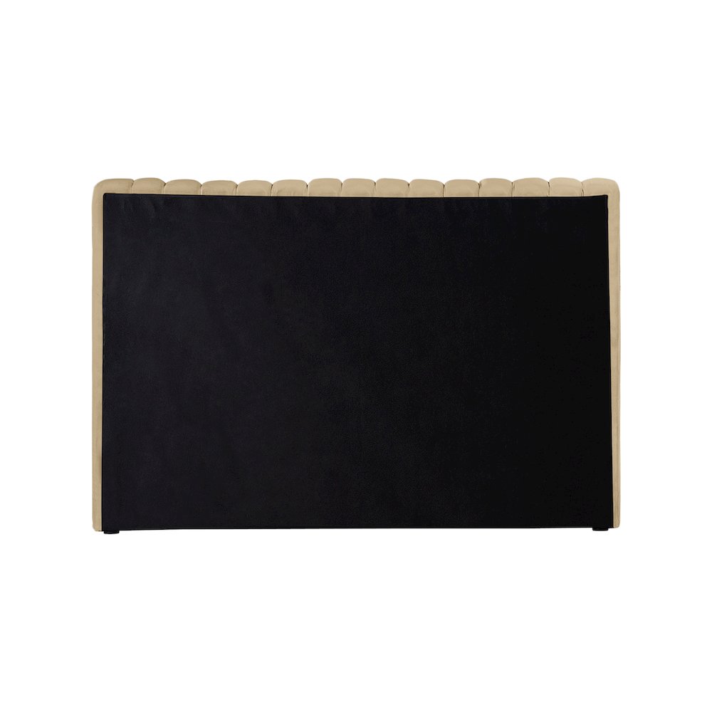Nico Camel Velvet Twin Bed