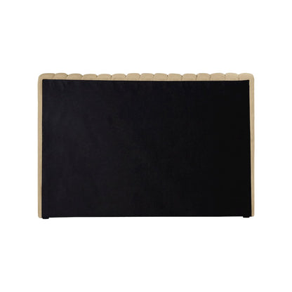 Nico Camel Velvet Twin Bed