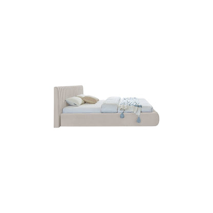 Nico Cream Velvet Full Bed