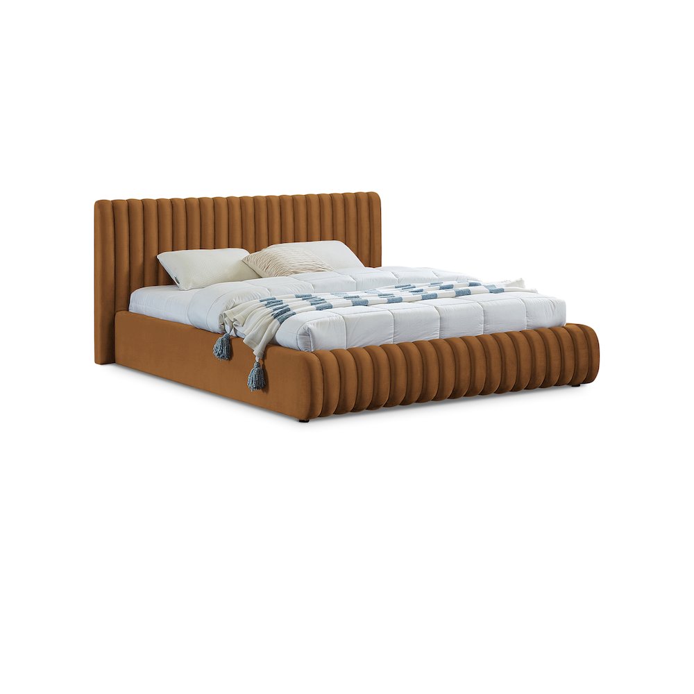 Nico Saddle Velvet Full Bed