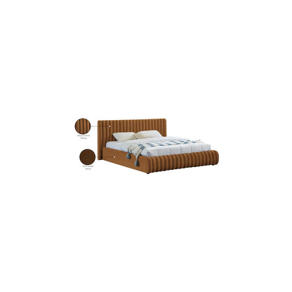 Nico Saddle Velvet Queen Bed