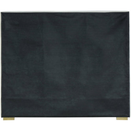 Nora Cream Velvet King Bed