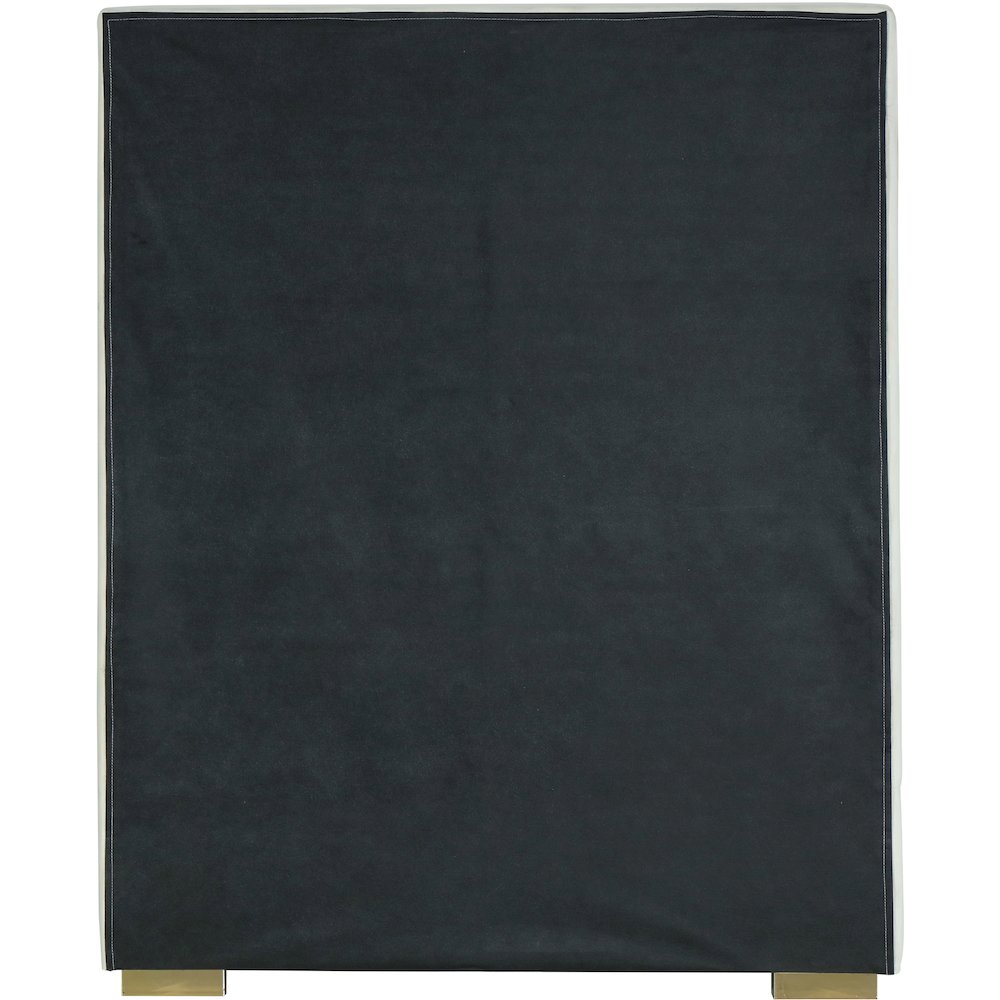 Nora Cream Velvet Twin Bed