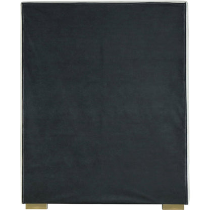 Nora Cream Velvet Twin Bed