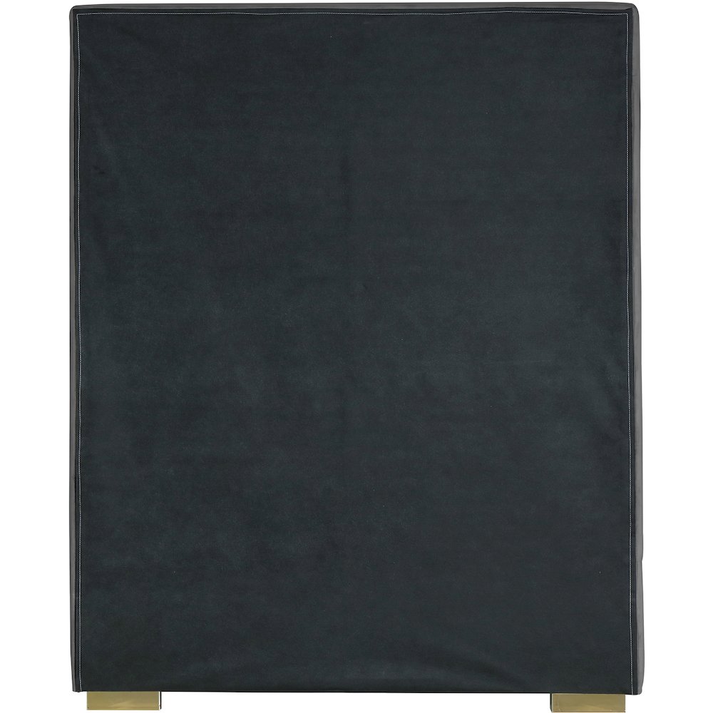 Nora Grey Velvet Twin Bed