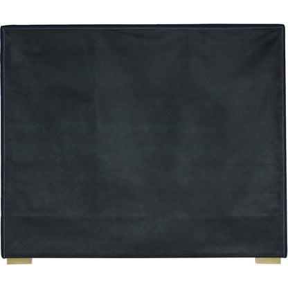 Nora Navy Velvet Full Bed