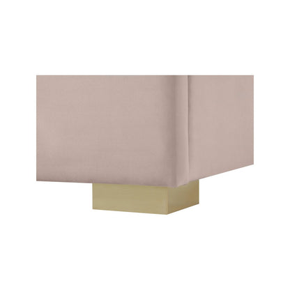 Nora Pink Velvet King Bed