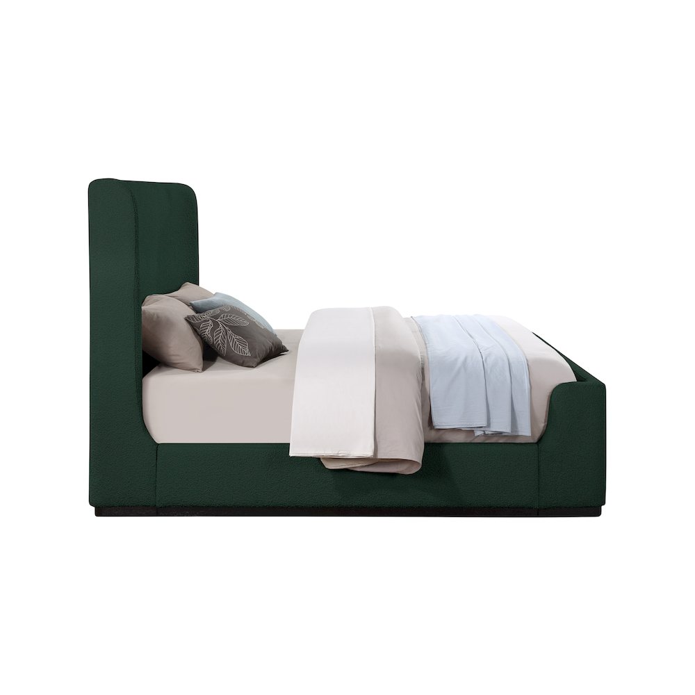 Oliver Green Boucle Fabric Full Bed