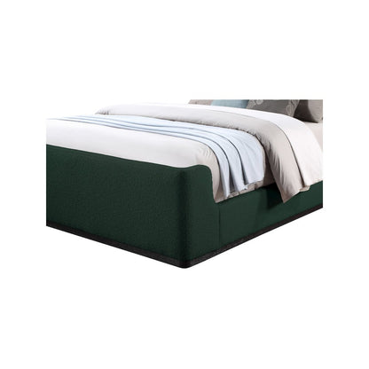 Oliver Green Boucle Fabric King Bed